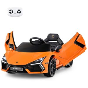 COSTWAY Lamborghini Voiture Électrique 12V/45 Ah pour Enfants 3-8 AnsTélécommande 2.4G 2 Moteur MP3 USB TF Radio Récit Orange Orange - Publicité COSTWAY Lamborghini Voiture Électrique 12V/45 Ah pour Enfants 3-8 AnsTélécommande 2.4G 2 Moteur MP3 USB TF Radio Récit Orange Orange - Publicité