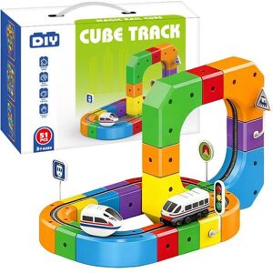 PIMPIMSKY Circuit Voiture—51Pcs Ensemble de Construction Magnétique Modulaire avec Train Électrique à Recharge USB - Publicité PIMPIMSKY Circuit Voiture—51Pcs Ensemble de Construction Magnétique Modulaire avec Train Électrique à Recharge USB - Publicité