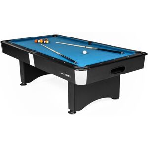 Table de Billard Buckshot Manhattan 7ft - Billard Americain - Retour de Billes Automatique Bleu - Publicité Table de Billard Buckshot Manhattan 7ft - Billard Americain - Retour de Billes Automatique Bleu - Publicité