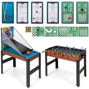 Table De Billard 7 Pieds Multi-jeux Bleu Air Hockey, Table De Tennis Stark White Table De Billard 7 Pieds Multi-jeux Bleu Air Hockey, Table De Tennis Stark White