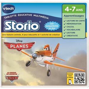 Jeu Éducatif Storio - VTECH - Planes - Niveau 2 - Compatible toutes tablettes - 4 à 7 ans - Publicité Jeu Éducatif Storio - VTECH - Planes - Niveau 2 - Compatible toutes tablettes - 4 à 7 ans - Publicité