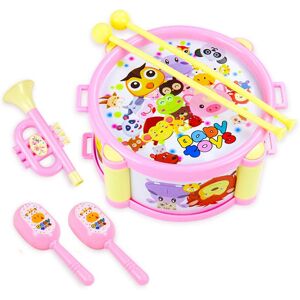 NAMOTU Ensemble de 6 batteries pour enfants jouets instruments de musique baguettes jouets éducatifs précoces cadeau pour enfants en Rose - Publicité NAMOTU Ensemble de 6 batteries pour enfants jouets instruments de musique baguettes jouets éducatifs précoces cadeau pour enfants en Rose - Publicité