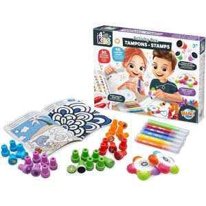 Kit créatif - BUKI FRANCE - Tampons - 46 tampons - Livret dactivités 20 pages - 3 à 6 ans Blanc - Publicité Kit créatif - BUKI FRANCE - Tampons - 46 tampons - Livret dactivités 20 pages - 3 à 6 ans Blanc - Publicité