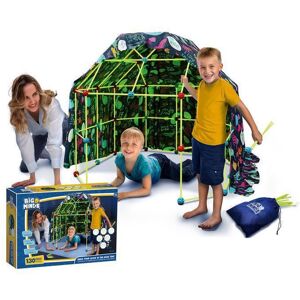 WORLD BRANDS Jeu de construction - Big Minds - Cabane Enfant - 45 pièces - Brille dans le noir - Sac de transport inclus - Publicité WORLD BRANDS Jeu de construction - Big Minds - Cabane Enfant - 45 pièces - Brille dans le noir - Sac de transport inclus - Publicité