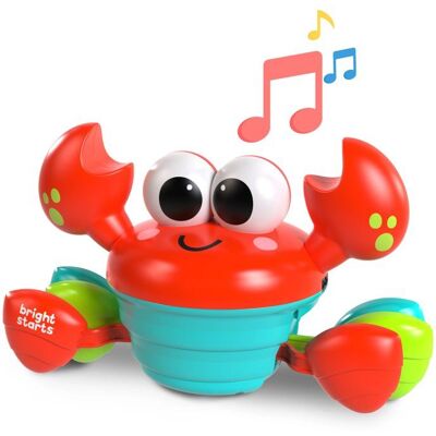 BRIGHT STARTS Crabe qui marche Jouet bébé 6M+ jouet musical jouet de motricité globale et fine capteurs à obstacle rouge Rouge - Publicité BRIGHT STARTS Crabe qui marche Jouet bébé 6M+ jouet musical jouet de motricité globale et fine capteurs à obstacle rouge Rouge - Publicité