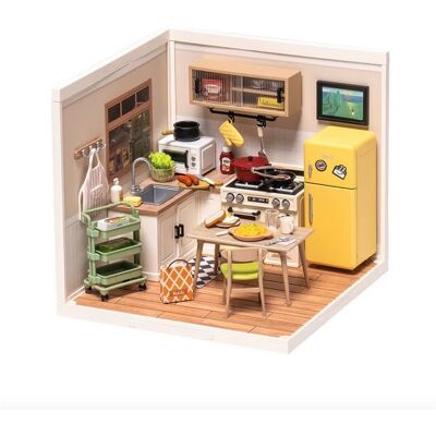 ROBOTIME Maquette Super Creator Happy Meals Kitchen Orange - Publicité ROBOTIME Maquette Super Creator Happy Meals Kitchen Orange - Publicité