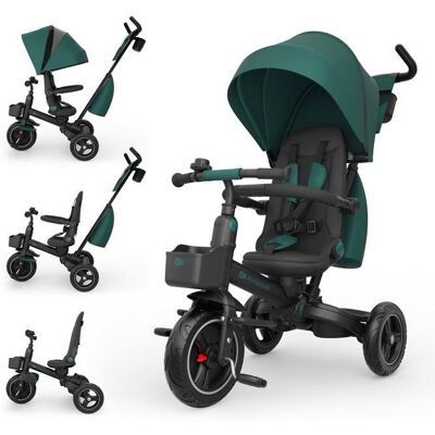 Tricycle - KINDERKRAFT - SPINSTEP 2 PLUS - 6-en-1 - Siège 360° CLICK & TWIST - Poignée parentale télescopique Vert - Publicité Tricycle - KINDERKRAFT - SPINSTEP 2 PLUS - 6-en-1 - Siège 360° CLICK & TWIST - Poignée parentale télescopique Vert - Publicité