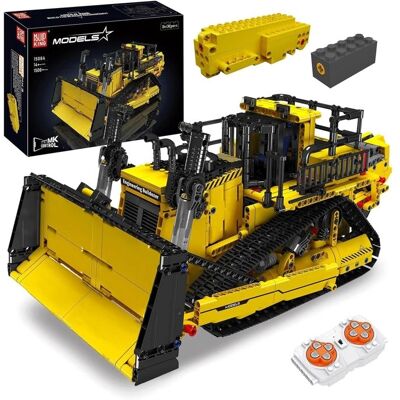 MOULD KING Bulldozer D11 télécommandé Jaune - Publicité MOULD KING Bulldozer D11 télécommandé Jaune - Publicité