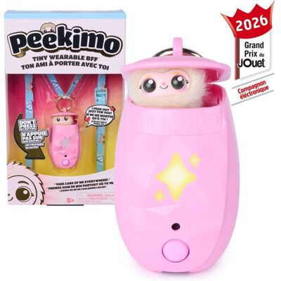 Spin Master Peekimo Violet - SPINMASTER - Animal interactif et accessoire à porter - Plus de 100 sons & réactions - A Partir De 5 Ans Rose - Publicité Spin Master Peekimo Violet - SPINMASTER - Animal interactif et accessoire à porter - Plus de 100 sons & réactions - A Partir De 5 Ans Rose - Publicité