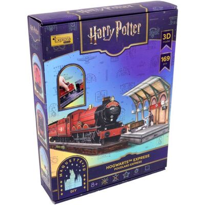Puzzle 3D - Poudlard Express - EXPLORA - 540303 - Licence Harry Potter - 172 pièces - Dès 8 ans - Publicité Puzzle 3D - Poudlard Express - EXPLORA - 540303 - Licence Harry Potter - 172 pièces - Dès 8 ans - Publicité