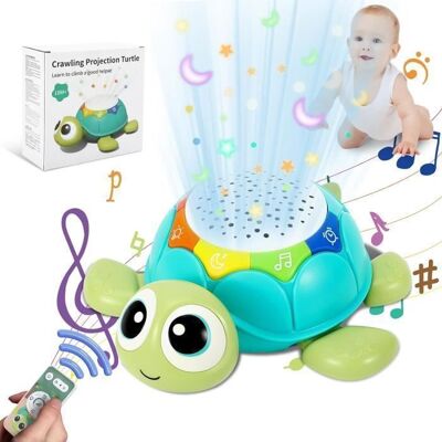 Jouet pour bébé - LECOO - Jouet Rampant Tortue avec Projecteur Musical et Lumière - Vert - Mixte - 6 mois Vert - Publicité Jouet pour bébé - LECOO - Jouet Rampant Tortue avec Projecteur Musical et Lumière - Vert - Mixte - 6 mois Vert - Publicité