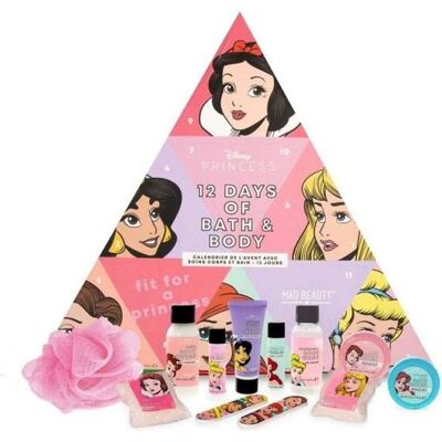 Calendrier de lAvent - MAD BEAUTY - Disney Princess 12 jours - Produits corps - Produits bain - Pour enfants - Publicité Calendrier de lAvent - MAD BEAUTY - Disney Princess 12 jours - Produits corps - Produits bain - Pour enfants - Publicité