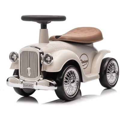 VROOOMY Porteur Enfant Voiture Rétro Classic 1930 - Porteur Bébé 1 à 3 ans - Blanc - Klaxon & Coffre - Aide à la Marche Blanc - Publicité VROOOMY Porteur Enfant Voiture Rétro Classic 1930 - Porteur Bébé 1 à 3 ans - Blanc - Klaxon & Coffre - Aide à la Marche Blanc - Publicité