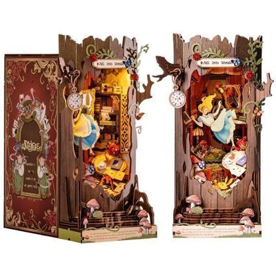 Puzzle 3D - ROBOTIME Book Nook Kit(Fall into Wonder) serre-livres à faire soi-même pour décorer une étagère - Publicité Puzzle 3D - ROBOTIME Book Nook Kit(Fall into Wonder) serre-livres à faire soi-même pour décorer une étagère - Publicité