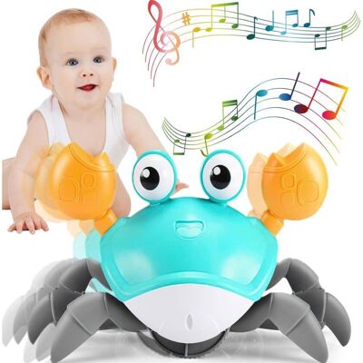 Jouet pour bébé de 1 an - Crabe marcheur - Rechargeable par USB - Jouet musical éducatif précoce - Cadeau informatif Rouge - Publicité Jouet pour bébé de 1 an - Crabe marcheur - Rechargeable par USB - Jouet musical éducatif précoce - Cadeau informatif Rouge - Publicité