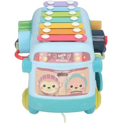 Jouet de Bus Musical - Home Baby Bus - Perles colorées Xylophone - Évite automatiquement les obstacles - Vert Vert - Publicité Jouet de Bus Musical - Home Baby Bus - Perles colorées Xylophone - Évite automatiquement les obstacles - Vert Vert - Publicité
