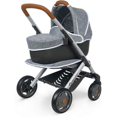 Poussette 3 en 1 - Smoby - Bébé Confort - Landau Gris - Roues Silencieuses - Pour Poupées Gris - Publicité Poussette 3 en 1 - Smoby - Bébé Confort - Landau Gris - Roues Silencieuses - Pour Poupées Gris - Publicité
