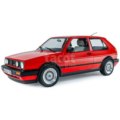 Voiture miniature de collection - Volkswagen Golf II GTi G60 3 Doors 1989 - Solido 1/18 Rouge - Publicité Voiture miniature de collection - Volkswagen Golf II GTi G60 3 Doors 1989 - Solido 1/18 Rouge - Publicité