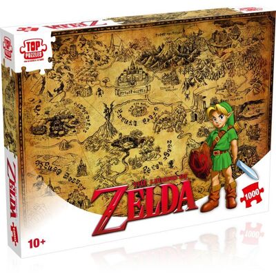 Puzzle - WINNING MOVES - The Legend of Zelda Hyrule - 1000 pièces - Dès 10 ans - Publicité Puzzle - WINNING MOVES - The Legend of Zelda Hyrule - 1000 pièces - Dès 10 ans - Publicité