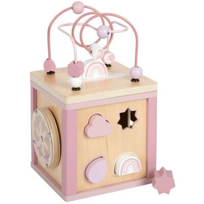 SMALL FOOT Cube de motricité rose Rose - Publicité SMALL FOOT Cube de motricité rose Rose - Publicité