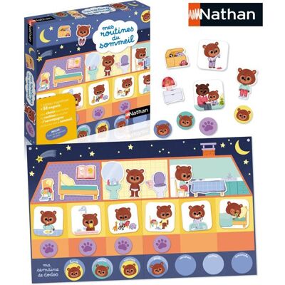 Mes routines du sommeil - Jeu dapprentissage - NATHAN - Dès 3 ans - Publicité Mes routines du sommeil - Jeu dapprentissage - NATHAN - Dès 3 ans - Publicité