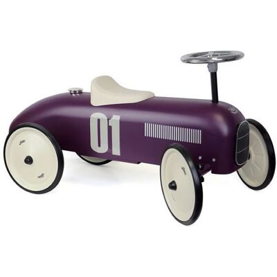 Porteur enfant - VILAC - Porteur voiture vintage aubergine - Métal - 4 roues - 28 cm hauteur dassise Violet - Publicité Porteur enfant - VILAC - Porteur voiture vintage aubergine - Métal - 4 roues - 28 cm hauteur dassise Violet - Publicité