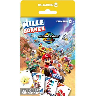 Mille bornes pocket - Jeu de société - DUJARDIN - Mario Kart World - 2 à 8 joueurs - Dès 7 ans - Publicité Mille bornes pocket - Jeu de société - DUJARDIN - Mario Kart World - 2 à 8 joueurs - Dès 7 ans - Publicité