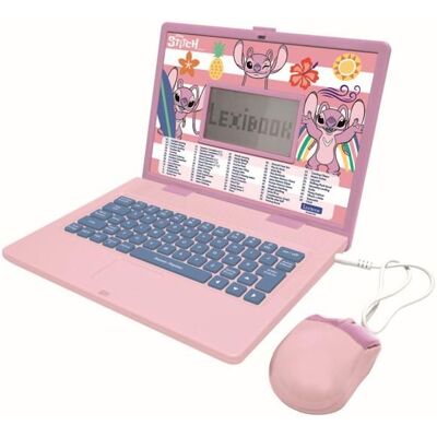 Lexibook Ordinateur portable éducatif bilingue Disney Stitch (FR/EN) Rose - Publicité Lexibook Ordinateur portable éducatif bilingue Disney Stitch (FR/EN) Rose - Publicité