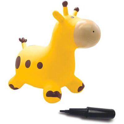 Girafe sauteuse gonflable - Lexibook - 45 cm H - Pompe manuelle incluse - Dés 3 ans Jaune - Publicité Girafe sauteuse gonflable - Lexibook - 45 cm H - Pompe manuelle incluse - Dés 3 ans Jaune - Publicité