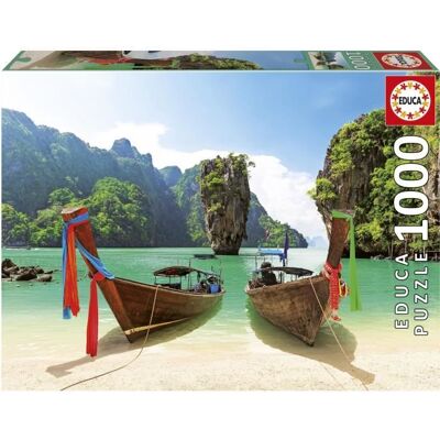 Puzzle - EDUCA - Île de James Bond Thaïlande - 1000 pièces - Publicité Puzzle - EDUCA - Île de James Bond Thaïlande - 1000 pièces - Publicité