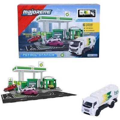 Smoby Station-Service + 1 Véhicule - MAJORETTE - Station lavage pompes boutique - Voiture métal incluse - Dès 3 ans - Publicité Smoby Station-Service + 1 Véhicule - MAJORETTE - Station lavage pompes boutique - Voiture métal incluse - Dès 3 ans - Publicité