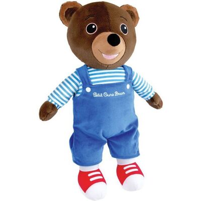 Peluche Petit Ours Brun - JEMINI - OURS - 45 cm Bleu - Publicité Peluche Petit Ours Brun - JEMINI - OURS - 45 cm Bleu - Publicité