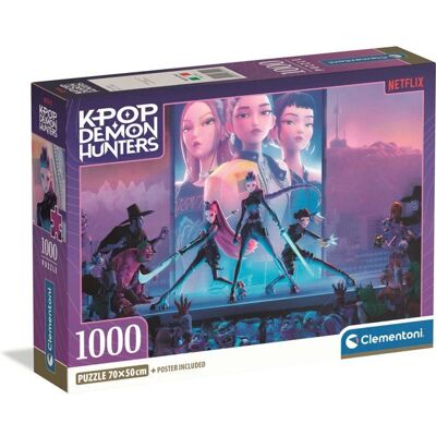 Clementoni - K-Pop Demon Hunters - Puzzle 1000 Pièces - Puzzle Adulte - Dès 14 ans - Netflix - Publicité Clementoni - K-Pop Demon Hunters - Puzzle 1000 Pièces - Puzzle Adulte - Dès 14 ans - Netflix - Publicité