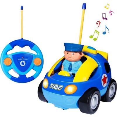 ZGEER Voiture Télécommandée RC Camion de Police/Course Jouet - Bleu - Pour Enfants de 3 Ans et Plus Bleu - Publicité ZGEER Voiture Télécommandée RC Camion de Police/Course Jouet - Bleu - Pour Enfants de 3 Ans et Plus Bleu - Publicité