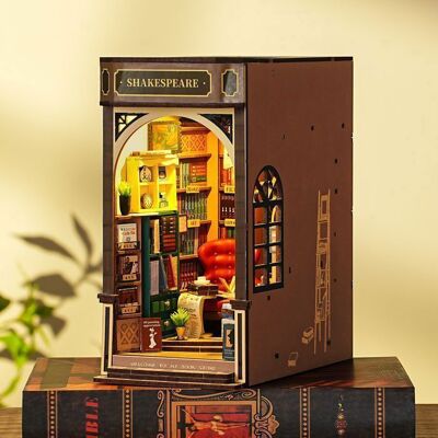 Puzzle 3D - ROBOTIME Book Nook Kit avec lumière LED(Bookstore) serre-livres à monter soi-même pour décorer une bibliothèque - Publicité Puzzle 3D - ROBOTIME Book Nook Kit avec lumière LED(Bookstore) serre-livres à monter soi-même pour décorer une bibliothèque - Publicité
