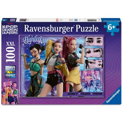 Ravensburger - Puzzle Enfant 100 pièces XXL - KPop Demon Hunters - dès 6 ans - Puzzle de qualité supérieure - 12002222 - Publicité Ravensburger - Puzzle Enfant 100 pièces XXL - KPop Demon Hunters - dès 6 ans - Puzzle de qualité supérieure - 12002222 - Publicité