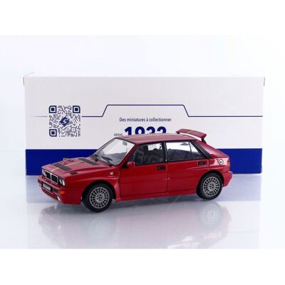 Véhicule miniature de collection - SOLIDO - Lancia Delta HF Integrale 1991 - Échelle 1/18 - Rouge - Réf S1807807 - Publicité Véhicule miniature de collection - SOLIDO - Lancia Delta HF Integrale 1991 - Échelle 1/18 - Rouge - Réf S1807807 - Publicité