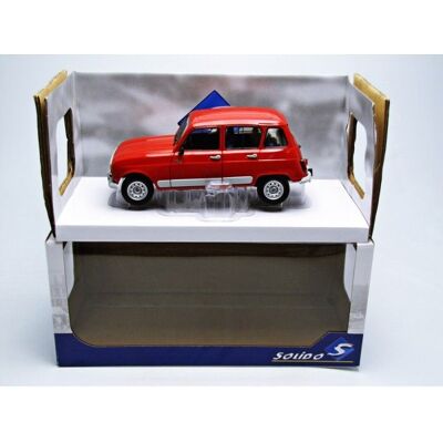 Véhicule miniature de collection - SOLIDO - Renault 4L GTL Clan 1978 - Échelle 1/18 - Rouge - Réf. S1800102 - Publicité Véhicule miniature de collection - SOLIDO - Renault 4L GTL Clan 1978 - Échelle 1/18 - Rouge - Réf. S1800102 - Publicité
