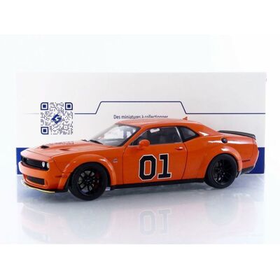 Véhicule miniature - SOLIDO - Dodge Challenger R/T Scat Widebody Hazzard Tribute 2023 - 1/18 - Orange - S1805713-S Orange - Publicité Véhicule miniature - SOLIDO - Dodge Challenger R/T Scat Widebody Hazzard Tribute 2023 - 1/18 - Orange - S1805713-S Orange - Publicité