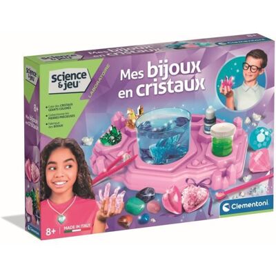 Mes bijoux en cristaux - Clementoni - Science & Jeu - Jeux Scientifiques - Publicité Mes bijoux en cristaux - Clementoni - Science & Jeu - Jeux Scientifiques - Publicité