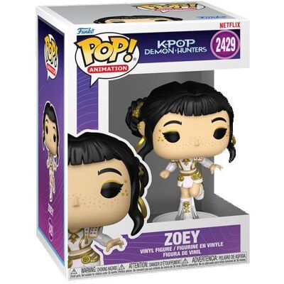 Figurine Funko Pop! Kpop Demon Hunters Zoey - Publicité Figurine Funko Pop! Kpop Demon Hunters Zoey - Publicité