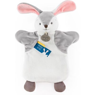 LINNEA Doudou marionnette 25 cm polyester LES MARIONNETTES lapin blanc Blanc - Publicité LINNEA Doudou marionnette 25 cm polyester LES MARIONNETTES lapin blanc Blanc - Publicité