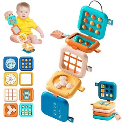 HAYVE Cube dActivité Bébé 8 en 1 Busy Board Jouet Montessori Âge 1 An Jeux Montessori 1-2 Ans Jouet de Voyage Bébé pour Avion - Publicité HAYVE Cube dActivité Bébé 8 en 1 Busy Board Jouet Montessori Âge 1 An Jeux Montessori 1-2 Ans Jouet de Voyage Bébé pour Avion - Publicité