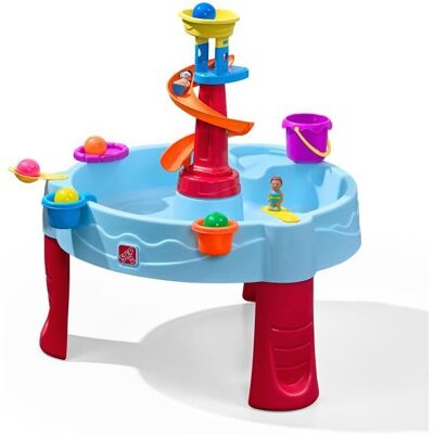 Table de jeu - Step2 - Spiral Slide Table - 13 accessoires - Bleu - Extérieur Bleu - Publicité Table de jeu - Step2 - Spiral Slide Table - 13 accessoires - Bleu - Extérieur Bleu - Publicité
