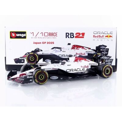 Véhicule miniature de collection - BBURAGO - Red Bull RB21 (Winner Japan GP 2025 M. Verstappen) - Échelle 1/18 - Rouge - 14+ Rouge - Publicité Véhicule miniature de collection - BBURAGO - Red Bull RB21 (Winner Japan GP 2025 M. Verstappen) - Échelle 1/18 - Rouge - 14+ Rouge - Publicité