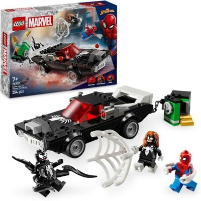 LEGO Marvel 76309 Spider-Man contre le bolide de Venom - Jouet de construction dès 7 ans Noir - Publicité LEGO Marvel 76309 Spider-Man contre le bolide de Venom - Jouet de construction dès 7 ans Noir - Publicité