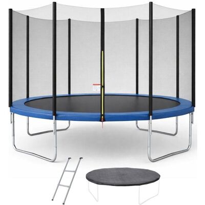 Trampoline KANGUI - BLEU Ø 426‑430 cm – Enfant – Échelle & Bâche – Certification CE & NF EN 71–14 Bleu - Publicité Trampoline KANGUI - BLEU Ø 426‑430 cm – Enfant – Échelle & Bâche – Certification CE & NF EN 71–14 Bleu - Publicité