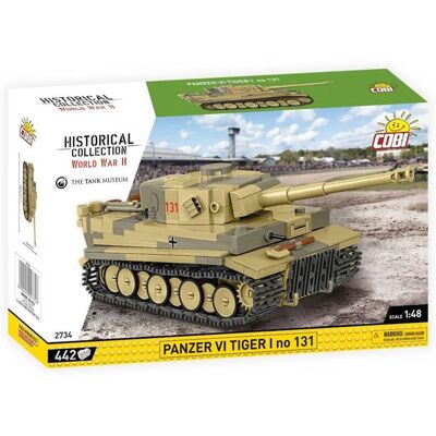Jeu de construction - COBI - PANZER VI TIGER I NO 131 - Échelle 1:48 - 442 pièces - Beige Beige - Publicité Jeu de construction - COBI - PANZER VI TIGER I NO 131 - Échelle 1:48 - 442 pièces - Beige Beige - Publicité