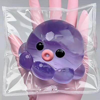 S'AGRANDIR Jouet pieuvre extensible « fait maison » (avec bulles rebondissantes) — Texture type Slime excellent toucher - Publicité S'AGRANDIR Jouet pieuvre extensible « fait maison » (avec bulles rebondissantes) — Texture type Slime excellent toucher - Publicité