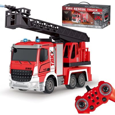 ESUN ESUN EUROPE Jouet de Voiture Télécommandée Camion de Pompiers Camion de Pompiers avec Échelle Tournante Fonction de Pulvérisation Voiture Rouge - Publicité ESUN ESUN EUROPE Jouet de Voiture Télécommandée Camion de Pompiers Camion de Pompiers avec Échelle Tournante Fonction de Pulvérisation Voiture Rouge - Publicité